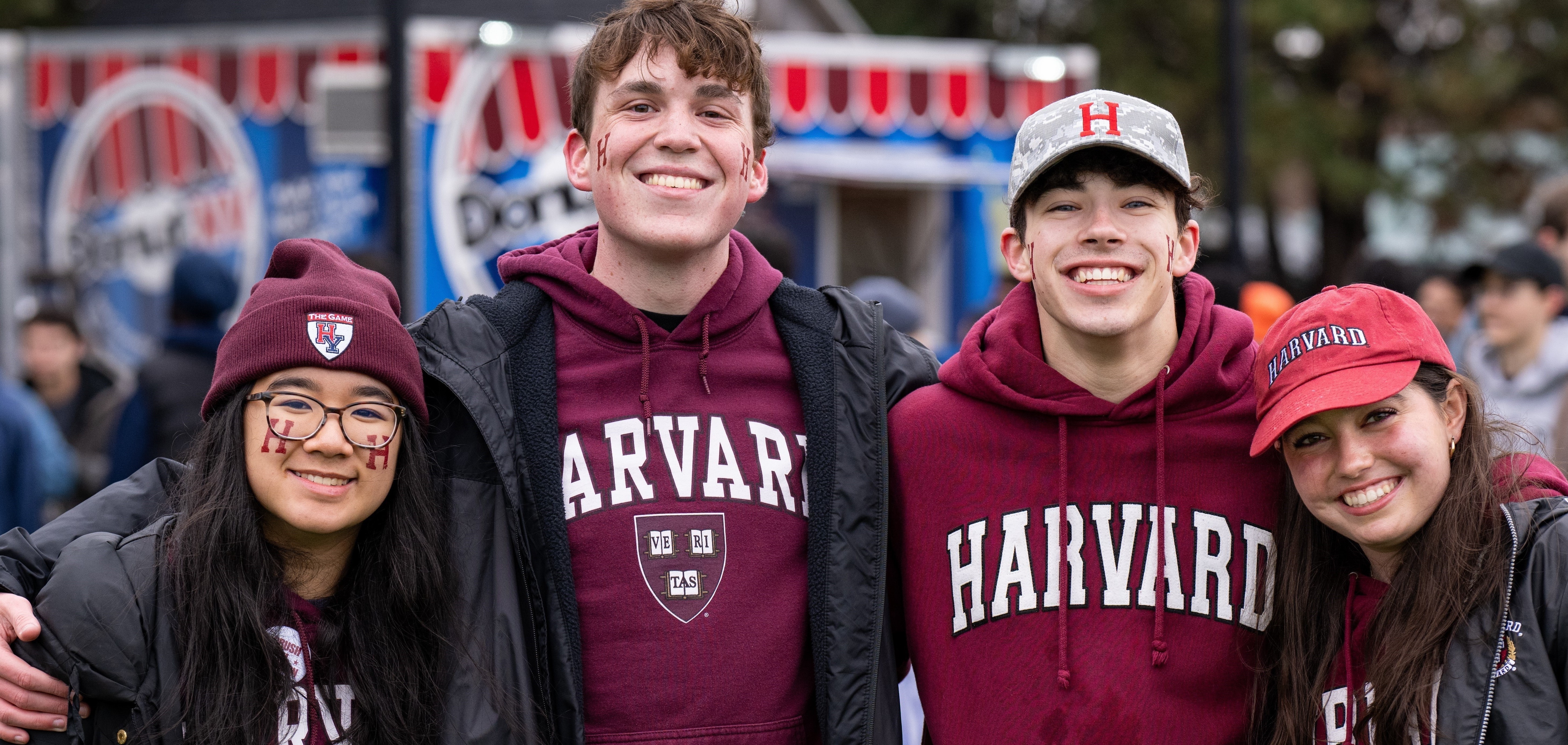 Students at Harvard Yale Game