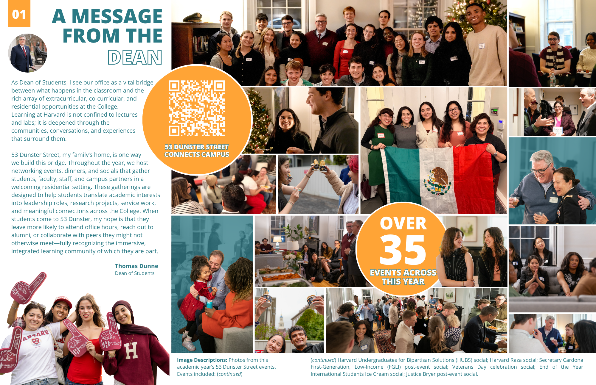 Page 1 spread of the Year-End Highlights book.