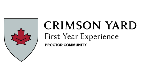 The Crimson Yard proctor community shield and lock-up.