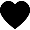 A black heart icon.