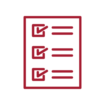 A checklist icon.