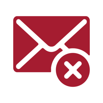A cancel emails icon.