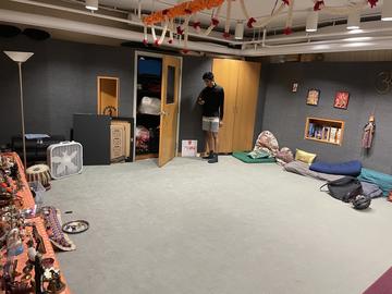 The Canaday Hall Hindu prayer space operated by Harvard Dharma.