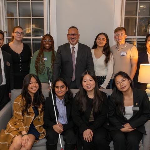 Cardona and students.